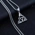 Norse Rune Viking Titanium Celtic Triquetra Trinity Knot Amulet Pendant Necklace