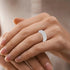 Exquisite Pave Titanium Multi Row Shiny Cubic Zirconia Men & Women Ring