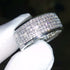 Elegant 14K White Gold Plated 5 Row Shiny Cubic Zirconia Men & Women Ring
