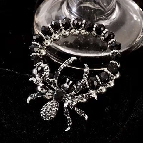 Punk Gothic Layered Tassel Hallow Spider Women Halloween Bracelet