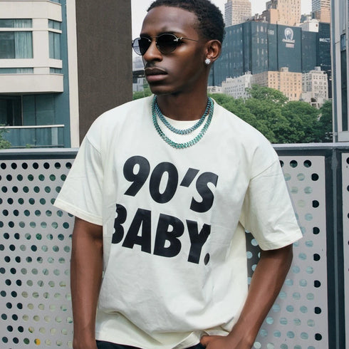 Green 18K White Gold Plated Baguette Cut CZ Men Women 13mm Cuban Chain Necklace