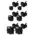 5Pair Stainless Steel Black Cubic Zircon 4/5/6/7/8mm Solitaire Men Women Earring