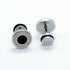 2Pairs 316L Surgical Steel Gold Silver Greek Key Pattern Men Women Stud Earrings