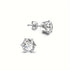 3Pairs Surgical Steel Cubic Zircon 4mm/6mm/8mm Solitaire Men Women Stud Earrings