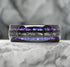 Men's 8mm Gunmetal Tungsten Nebula Meteorite Inspired Comfort-Fit Wedding Band