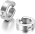 316L Surgical Steel Clip On Men Women Hypoallergenic Non-piercing Hoop Earrings