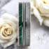 Men's 8mm Titanium Guitar String Malachite & Meteorite Comfort-Fit Wedding Band