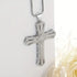 Iced Out Bling 14K Gold Plated Cubic Zirconia Blessed Cross Pendant Necklace