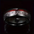 Men's Women's 8mm Tungsten Guitar String Spiral Pattern Comfort-Fit Wedding Band