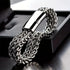 Stylish Men's High Quality Titanium Steel Double Curb Chain Magnetic Bracelet