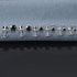 6 Pairs 316L Surgical Steel Black CZ 3/4/5/6/7/8mm Solitaire Men Women Earrings