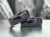 Men's 8mm Gunmetal Tungsten Nebula Meteorite Inspired Comfort-Fit Wedding Band