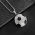 Fully Iced Soccer Jersey Number10 Titanium CZ Hip Hop Bling Pendant Necklace