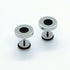 2Pairs 316L Surgical Steel Gold Silver Greek Key Pattern Men Women Stud Earrings