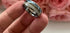 Men's 8mm Tungsten Blue Meteorite Inspired Inlay Comfort-Fit Wedding Band