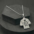 Fully Iced Soccer Jersey Number10 Titanium CZ Hip Hop Bling Pendant Necklace