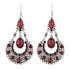 4 Pairs Retro Ethnic Style Multi-Colored Drop Shaped W/Rhinestone Women Earring