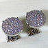 Exquisite Micro Pave 14K White Gold Plated 5A CZ Cluster Men Women Stud Earrings