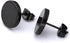 2 Pairs Of 316L Surgical Steel Punk Black & Silver Men Women Stud Earrings