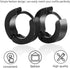 2pcs Titanium Steel Classic Hypoallergenic Men & Women Huggie Hoop Earrings