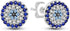 Exquisite Micro Pave 925 Sterling Silver Cubic Zirconia Statement Stud Earrings