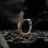 Retro Tang Grass Grain Sense Texture Gold Silver High-End Men Women Hoop Earring