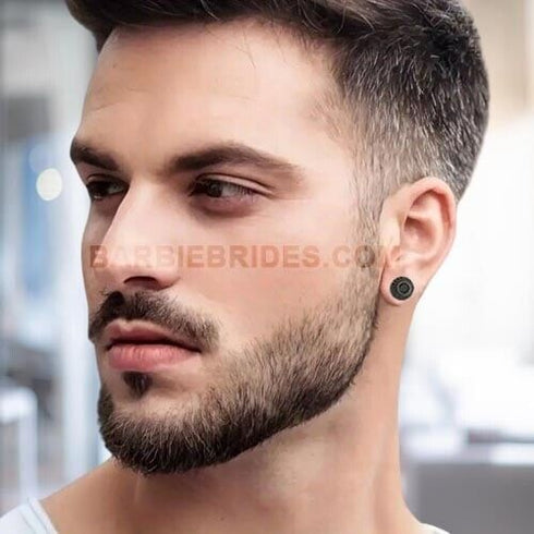 Fully Iced Micro Pave Black Rhodium Plated Cluster CZ Men Women Stud Earrings