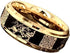 Men 8mm Tungsten Gold Black Dragon Celtic Knot Engraved Engagement Wedding Band
