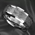Men's 8mm Titanium Meteorite Inspired Comfort-Fit Polished Wedding Band
