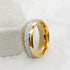 Men's 8mm Titanium Meteorite Inlay Comfort-Fit Polished Engagement Wedding Band