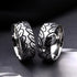 Men 8mm Titanium Motorcycle Tire Tread Pattern & Anodized Inlays Non-Fading Band