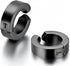 316L Surgical Steel Clip On Men Women Hypoallergenic Non-piercing Hoop Earrings