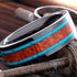 Men's 8mm Titanium Turquoise Wood Comfort-Fit Polished Carbon Fiber Wedding Band