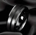 Men's Classic 8mm Tungsten Comfort Fit Black Brushed Centre Groove Wedding Band