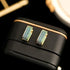 Elegant Micro Pave 14K Gold Plated Green Blue Cubic Zirconia Women Hoop Earrings