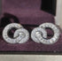 Elegant 18K White Gold-Plated Cubic Zirconia Baguette Women Earrings