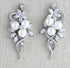 Stunning White Pearl 14K White Gold Plated Cubic Zirconia Women Earrings