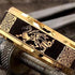 Men 8mm Tungsten Gold Black Dragon Celtic Knot Engraved Engagement Wedding Band