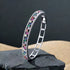 Elegant Multicolor 14K White Gold Plated Cubic Zirconia Women Bracelet