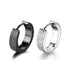 316L Surgical Steel Classic Frosted Men Women Hypoallergenic Huggie Hoop Earring