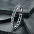 Elegant Multicolor 14K White Gold Plated Cubic Zirconia Women Bracelet