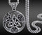 Norse Rune Viking Titanium Celtic Triquetra Trinity Knot Amulet Pendant Necklace