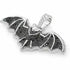 Iced Out Paved 14K White Gold Plated Cubic Zirconia Black Bat Pendant Necklace