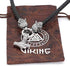 Titanium Norse Viking Twin Wolf Thor Hammer Pendant Necklace