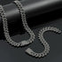 2 Pc FULLY ICED Black Rhodium Plated Cubic Zirconia Necklace & Bracelet