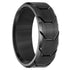 Tungsten Black Tire Tread Brushed Grooved Non-Fading 8mm Fashion Band